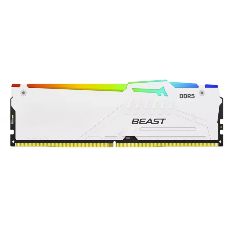 ذاكرة كينغستون فيوري وايت RGB  - مراجعة 64Gb Ddr5 6000Mhz Cl30 2X32Gb Desktop وسعره